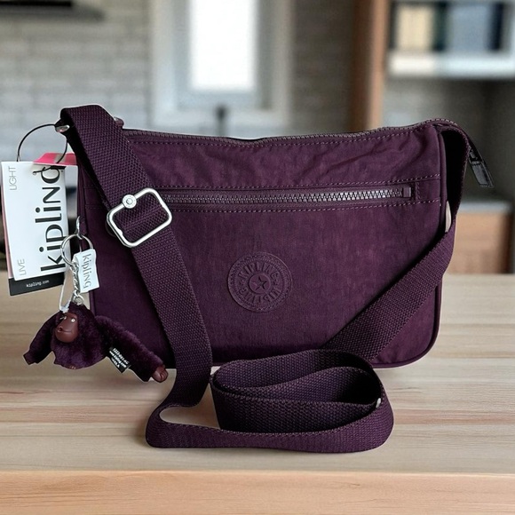 Kipling Handbags - Kipling Callie Dark Plum Crossbody Bag